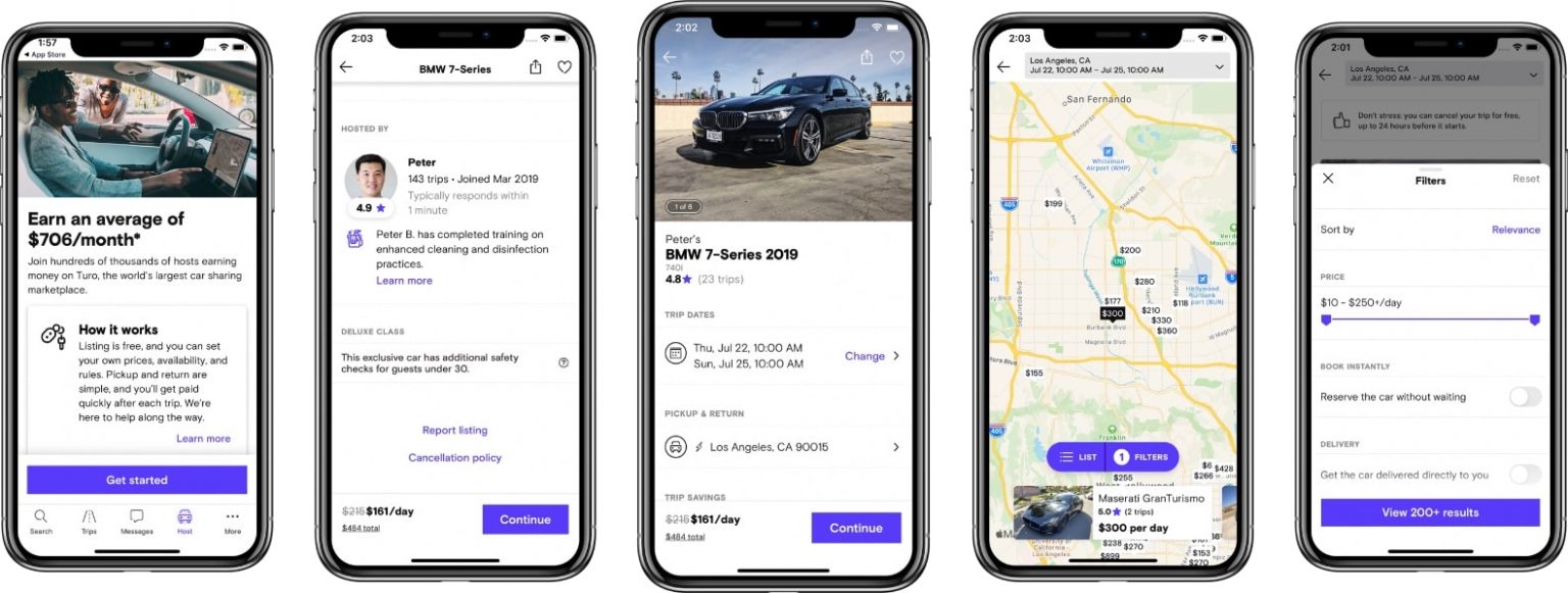 Best Turo App Get Peer To Peer Car Rental App Like Turo